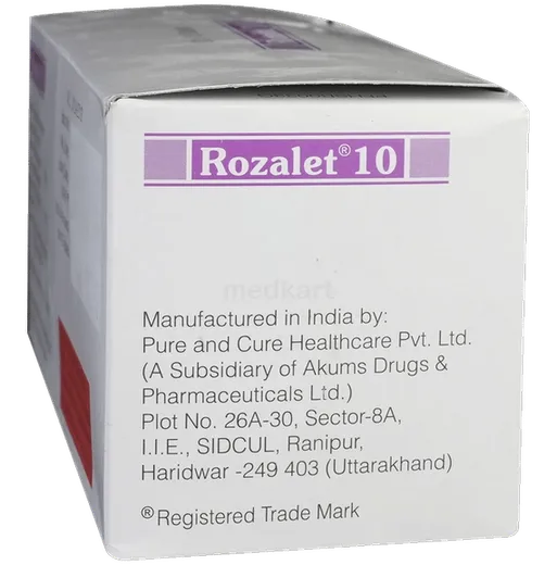 rozalet 10mg tablet 10's